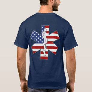 Sökt namn för Life Patriotic EMT Sjukvårdare T Shirt