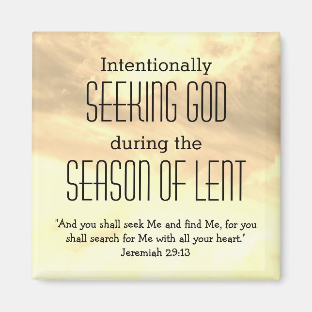 SÖKVÄG FÖR Lent Season Magnet (Framsidan)