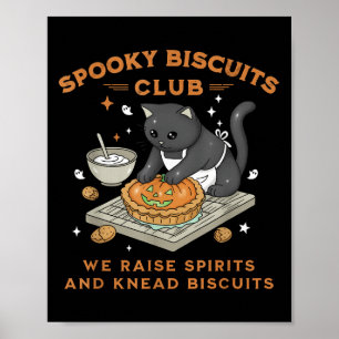 Soky Biscuits Klubb Black Cat Pumpkin Halloween Ba Poster