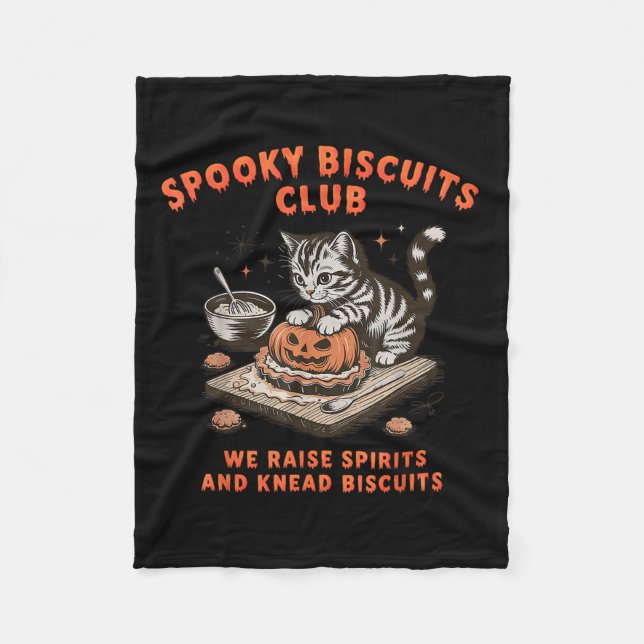 Soky Biscuits Klubb Cat Halloween Baking Fleecefilt (Framsidan)
