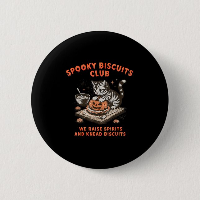 Soky Biscuits Klubb Cat Halloween Baking Knapp (Framsida)