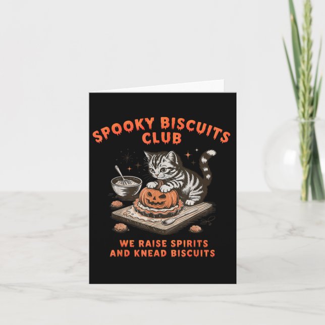 Soky Biscuits Klubb Cat Halloween Baking Kort (Framsida)