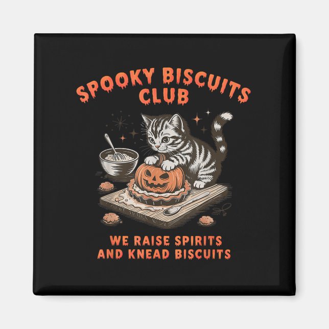 Soky Biscuits Klubb Cat Halloween Baking Magnet (Framsidan)