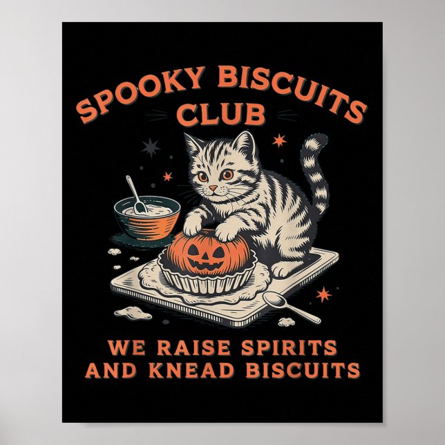Soky Biscuits Klubb Cat, Halloween Baking Poster (Framsidan)