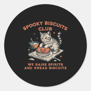 Soky Biscuits Klubb Cat, Halloween Baking Runt Klistermärke