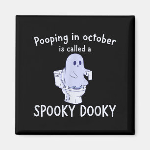 Soky Dookie Funny on in oktober Ghost Halloween Magnet