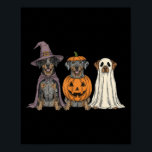 Soky Ghost Catahoula Leopard Dog Pumpkin Halloween Poster<br><div class="desc">Soky Ghost Catahoula Leopard Dog Pumpkin Halloween</div>