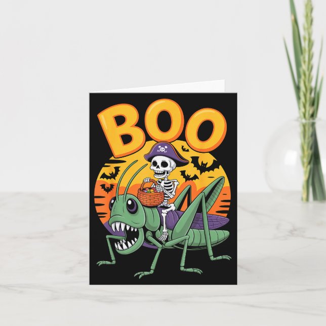 Soky Grhopper Costume On Boo Grhopper Halloween  Kort (Framsida)