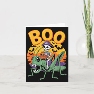 Soky Grhopper Dräkt På Boo Grhopper Halloween  Kort