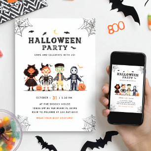 Soky Halloween fest barninbjudan Inbjudningar