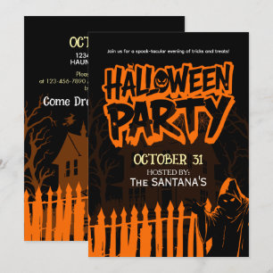 Soky Halloween fest Flyer-inbjudan Inbjudningar