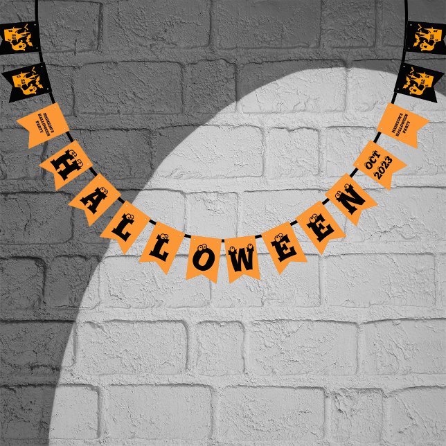 Soky Halloween House - Anpassat namn och detaljer Vimplar (Skapare uppladdad)