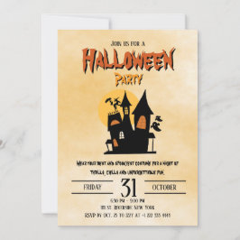 Soky Happy halloween Costume Party bjudan 2 Inbjudningar
