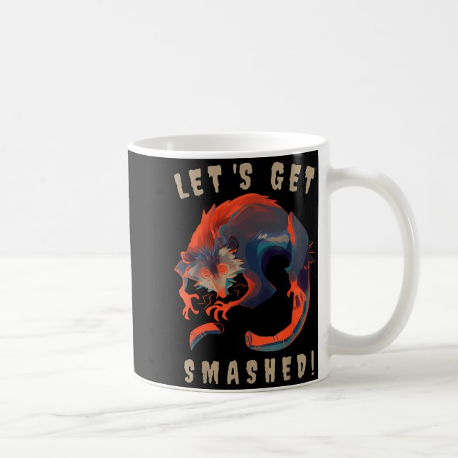 Soky Ossum S Let's Get Smashed Creepy Gift  Kaffemugg (Höger)
