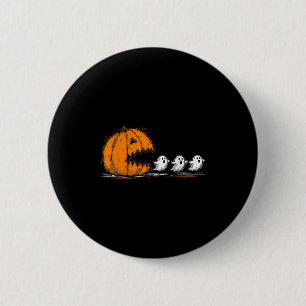 Soky Pumpkin Chasing Cute Spöken Halloween Parad Knapp