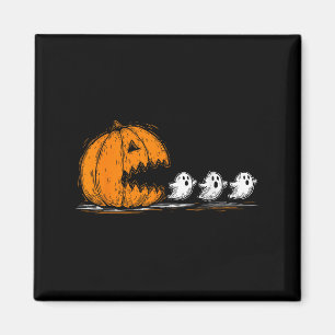 Soky Pumpkin Chasing Cute Spöken Halloween Parad Magnet