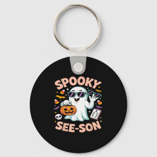 Soky See Son Optometry Funny Ghost Halloween Costu Nyckelring