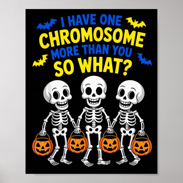 Soky Skeleton Down Syndrome Awareness Extra Chromo Poster (Framsidan)