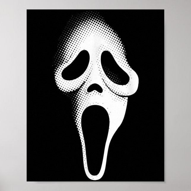 Soky Y Ghost Ansikte-Party-moask Halloween-kostnad Poster (Framsidan)