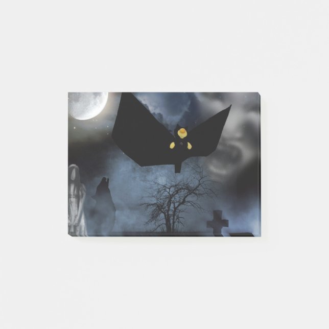 Sokydesign för roligt för Halloween Post-it Block (Framsida)