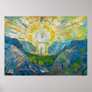 Sol, 1912 av Edvard Munch Poster