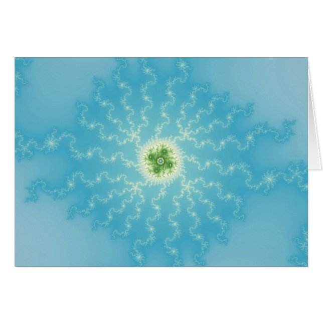 Sol 1 - Fractalkort Hälsningskort (Framsidan Horizontal)