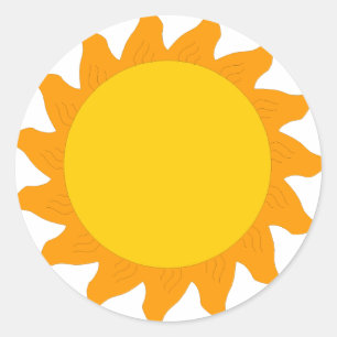 sol[1] runt klistermärke