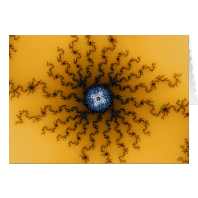 Sol 2 - Fractalkort Hälsningskort (Framsidan Horizontal)