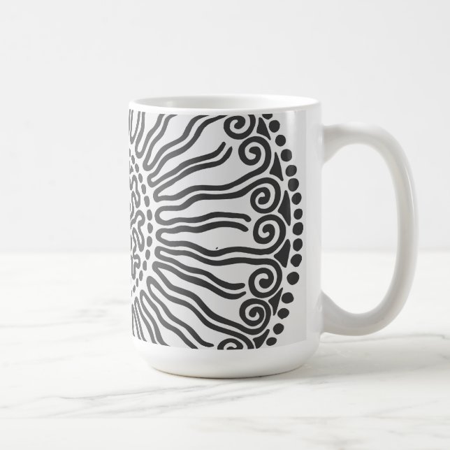 Sol Abstrakt design Kaffemugg (Höger)