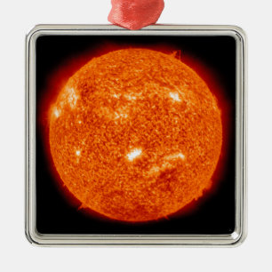 Sol- aktivitet på solen 2 julgransprydnad metall
