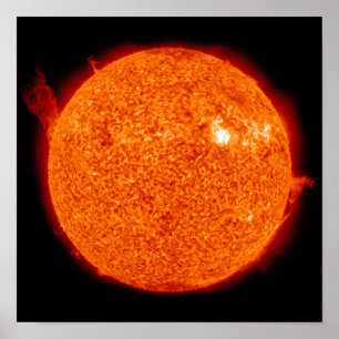 Sol- aktivitet på solen poster