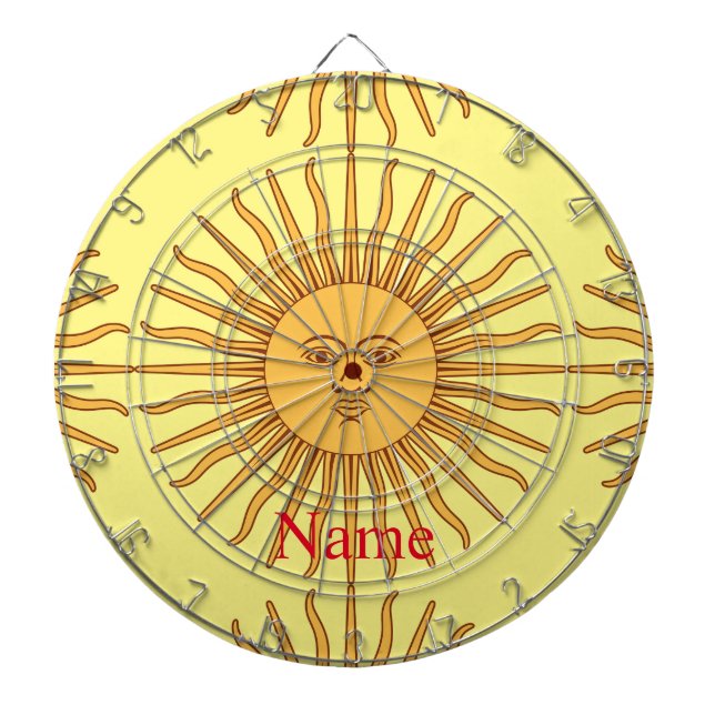 Sol ansikte Art Illustration Thunder_Cove Darttavla (Framsidan)