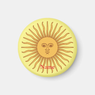 Sol ansikte Art Illustration Thunder_Cove Magnet