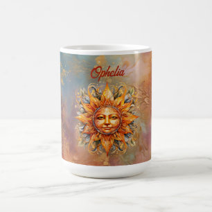 Sol Ansikte Digital Art-Personlig Kaffemugg