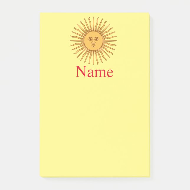 Sol ansikte konst illustration Thunder_Cove  Post-it Block (Framsida)
