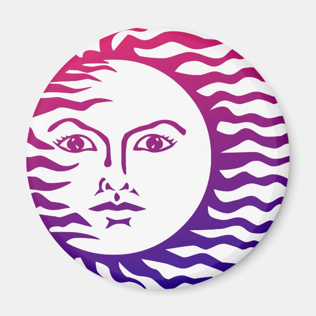 Sol Ansikte Magnet (Framsidan)