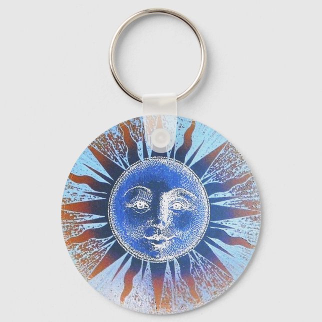 Sol Ansikte Nyckelring (Framsida)