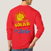 Sol- är mer säker le den orange solsloganT-tröja