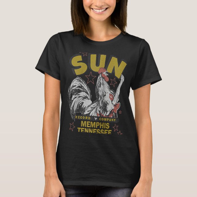 Sol arkiv Rockabilly Tupp Raglan T Shirt (Framsida)