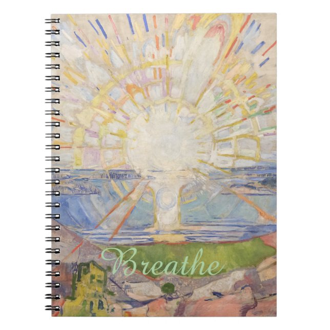 Sol av Edvard Munch Anteckningsbok (Framsidan)