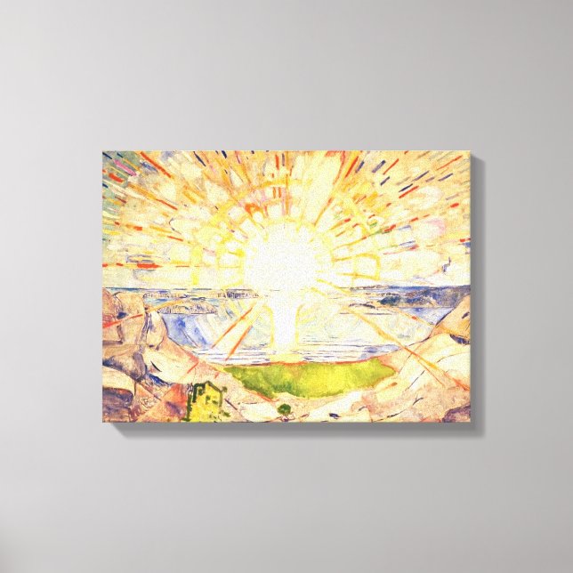 Sol av Edvard Munch Canvastryck (Framsida)