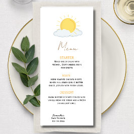 Sol babydusch Rustic Menu Meny
