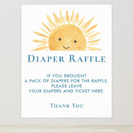 Sol Babyschare - Diaper Raffle-skylt Poster