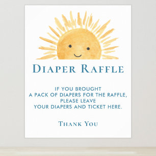 Sol Babyschare - Diaper Raffle-skylt Poster