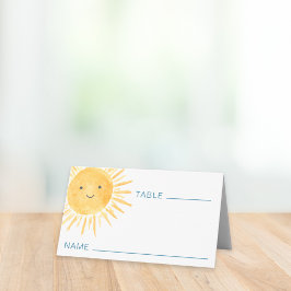 Sol Barn Babyshower Platskort Placeringskort