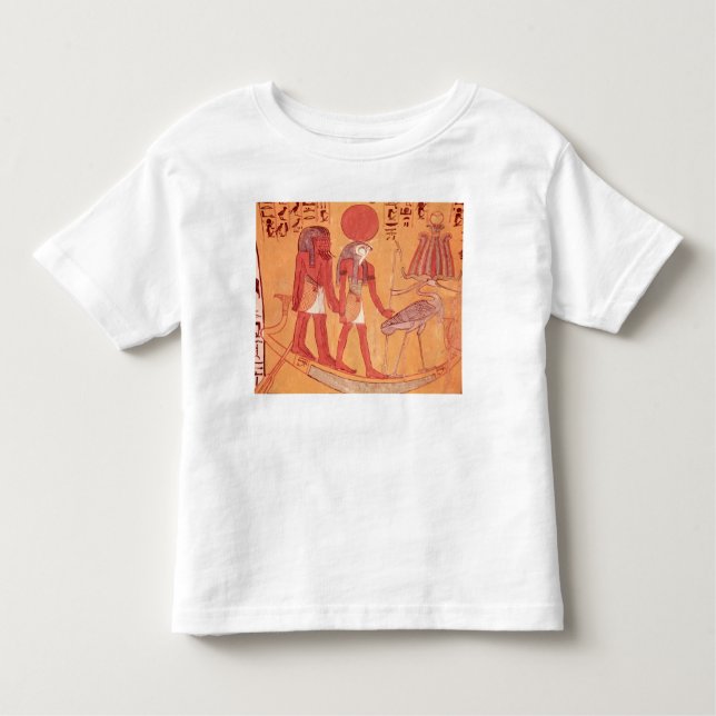 Sol- barque med Beträffande-Horakhty T-shirt (Framsida)