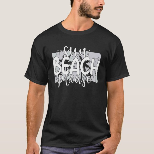Sol Beach Snälla, Tropical Vacation Beach, sommar T Shirt (Framsida)