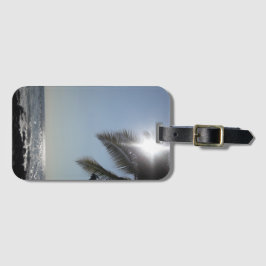 Sol belysta Handflatan Träd Bagagebricka