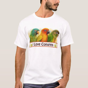 Sol blått-krönade grönt-varade fräck mot conur t shirt