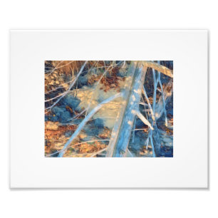 Sol-blekt Rustic Kusten-pensel Fototryck